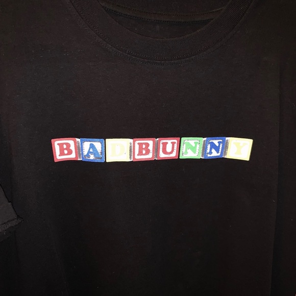 bad bunny Tops - Bad bunny toy block t shirt